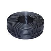 Kabel Tembaga Berlapis Timah 2 Inti 2547 24AWG 26AWG 28AWG Anti-Interferensi dengan Selubung PVC RoHS untuk Penggunaan Elektronik Warna Hitam