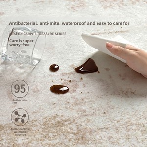 Tapis de salon italien minimaliste, luxe simple, sans lavage, nettoyable, compatible <span class=keywords><strong>aspirateur</strong></span>, pour chambre, canapé, couloir, 4m, fourrure - Product Image 4