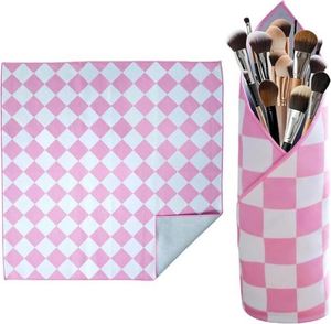 Cosmetic <b>Pouch</b> Open Lay Flat Toiletry Bags <b>Camera</b> Lens Protective Wrap Organizer for Brush Travelling Women Girl Gift - Product Image 1