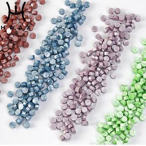 Perles de cire 96 couleurs <span class=keywords><strong>500g</strong></span> emballées avec un sac de cire à cacheter emballé avec un sceau de cire octogonal - Product Image 4