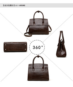 Bolsos de Mano con Patrones de Lujo, Bolsos Clásicos de Gran Capacidad para Mujer, Bolsos Cruzados de Cuero Genuino de Diseñador para Mujer - Product Image 5