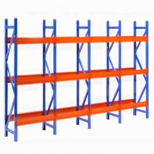 מערכת מדפים כבדה למחסן, מדפים סלקטיביים למעברים צרים, מדפי פלדה למשטחים - Product Image 1