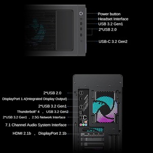 2025 High-performance Lenovo Legion Blade 9000K Gaming Desktop Inter Ultra 7-265K 32GB 1TB GeForce RTX 5070Ti <strong>Computers</strong> Pc Case - Product Image 6