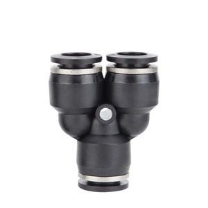Conector Neumático HOFUJNG de Plástico Negro Serie PY Tipo Y, Conector Rápido Reductor en T para Manguera de Aire - Product Image 2
