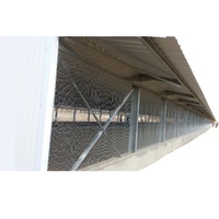 Élevage préfabriqué de maison de volaille de hangar de ferme de poulet de structure en acier de coût commercial
