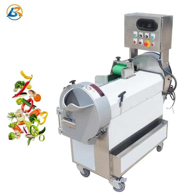 Máquina de processamento multifuncional, máquina industrial de processamento para cortar legumes, frutas, cenoura, batata, cortador