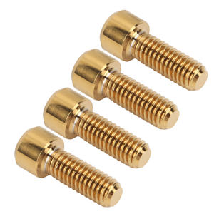 RISK Set di 4 Viti per Freni <span class=keywords><strong>Bici</strong></span> da Montagna in Lega di Titanio M6 16mm, Bullone di Fissaggio per Freni a Disco, Accessorio <span class=keywords><strong>Bici</strong></span> Dorato - Product Image 5