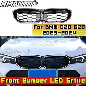 For G20 <b>LED</b> Bumper Grill Car Bumper Grill Body Kit Front Bumper <b>LED</b> Grille for BMW 3 Series G20 G28 2023-2024 Car Accessories - Product Image 4