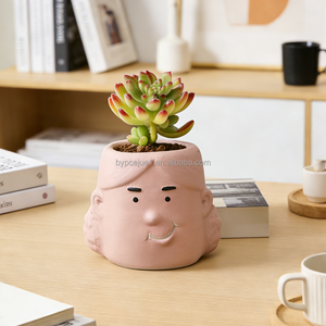 <span class=keywords><strong>Pot</strong></span> <span class=keywords><strong>de</strong></span> fleurs en béton écologique pour enfants, couleur personnalisée, vente en gros, best-seller, jardinière pour chambre d'enfant, <span class=keywords><strong>maternelle</strong></span> - Product Image 2