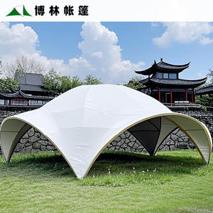Dôme sphérique extérieur, structure en acier, tente de camping semi-permanente, grande tente de réception, camping d'usine - Product Image 2