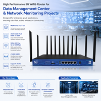 Router Qualcomm IPQ8072 de Cuatro Núcleos, DDR4 1G, 5G Industrial, WireGuard 4x4, MU-MIMO, Comunicación M2M, OpenWRT, para Videovigilancia