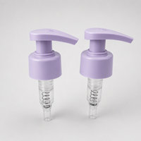PPWR 28/410 PP Pompe distributrice de lotion gauche/droite pour flacon de lotion ou de shampoing 1,5 cc/t avec fermeture nervurée lisse
