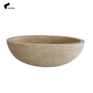 Tostone Modern Interieur Marmeren Classico Travertijn Vrijstaande Badkuipen Voor Indoor Renovaties Van Huizen Villa 'S Badkuip - Product Image 6