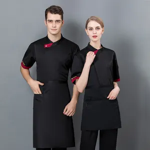 Hospitality Catering-Personal Kellner Chefkochuniformen Polyester kundenspezifisches Logo Druck Kellneruniformen und Hoteluniform Design