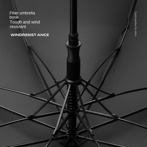 Bán buôn hiện đại Windproof logo quảng cáo ô lớn bán tự động Golf ô Thẳng Dài xử lý kinh doanh Polyester - Product Image 5