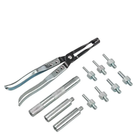 11 pièces Kit d'outils à main outil de retrait de joint de soupape tige de soupape enlèvement d'huile installateur pince trousse à outils