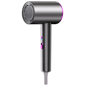 Hair Dryer High Speed 220V DC Motor Negative Ion Blue Light Hot Cold Air Single Nozzle Gray Gradient T216 - Product Image 1