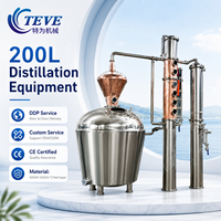 En stock : Système complet de brassage en cuivre 200L avec thermomètre, alambic de reflux, équipement de distillation pour la fabrication de liqueur artisanale