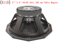 21 Big Bass Subwoofer Haut-parleurs Double Aimants
