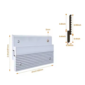 Français <span class=keywords><strong>Taquet</strong></span> Photo Cintre En Aluminium Z Cintre Montage Mural En Métal En Aluminium Support D'étagère pour Tableau Blanc ou Tête De Lit Meubles - Product Image 2