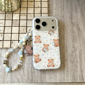 เคสลายหมีน่ารักแบบสองชั้นเคลือบฟรอสต์สำหรับ iPhone17ProMax 16 15 14 - Product Image 4