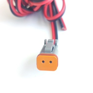 ขั้วต่อสายไฟ DT ตัวเมีย2ขา DT06-2S,สายไฟ2คอร์16AWG UL2464 LED สำหรับขั้วต่อสายไฟไฟทำงาน LED 20FT - Product Image 2