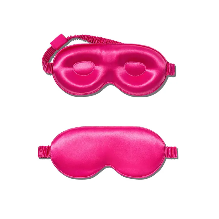 Bộ Mặt Nạ Ngủ Viền Lụa Eyemask Nhãn Hiệu Theo Yêu Cầu Mặt Nạ Mắt Lụa 3d Dâu Tằm 100% Dùng Cho Nối Mi