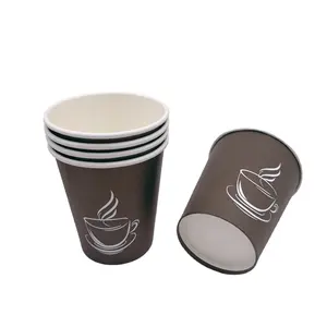 로고 8oz 인쇄를 가진 처분할 수 있는 커피 종이컵 유리