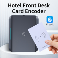 Lector y Grabador RFID Profesional USB de Escritorio para Windows 10, Plug & Play, 13.56MHz, para TTHotel TT Lock, Emisor de Tarjetas de Hotel