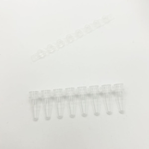 Tube PCR XZ Lab Supplies 0,2 ml, 8 strips, transparent, jetable, avec couvercle séparé, utilisation facile - Product Image 4