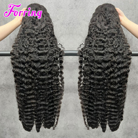 Perruques sans colle à dentelle frontale en cheveux humains 100% naturels vietnamiens, à brins simples, bouclés style birman, de luxe, pour femmes noires