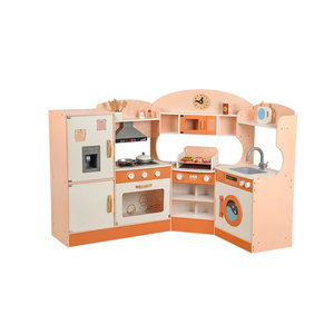 Gioco di ruolo Set da <span class=keywords><strong>cucina</strong></span> in legno MDF casa delle bambole per bambini in età prescolare perfetto regalo di compleanno per le ragazze che amano cucinare - Product Image 2