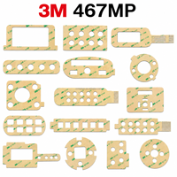 Film adhésif pour interrupteur à membrane 3M 467MP pour panneau de commande de clavier/assemblage électronique, transparent sans support, ruban adhésif double face de 0,05 mm
