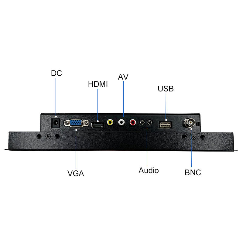 10 / 10.1 Inch Resistive Touch square Screen Mini Industrial Panel Monitor for 4:3 Open Frame Embedded Computer Metal case