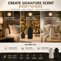 Nouveau diffuseur d'arômes intelligent sans eau avec batterie rechargeable, diffuseur de parfum 50 ml portable pour la maison, le bureau et le camping