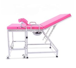 Epoxid beschichteter Edelstahl rahmen Frauen Geburtshilfe Arzt Untersuchung tisch Stuhl Bett Lieferung Bett - Product Image 3