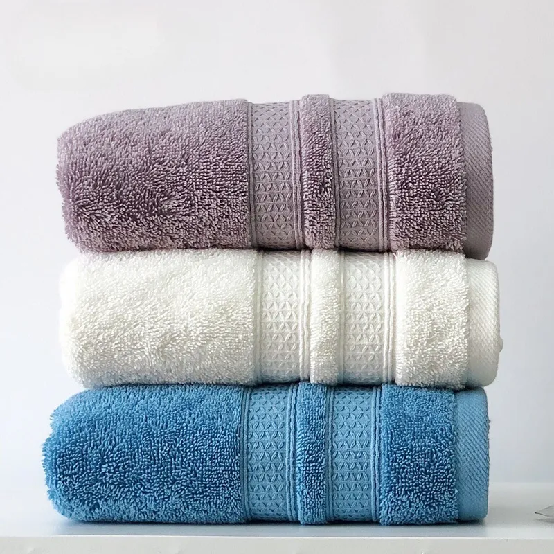 Top Quality Egyptian Cotton Dobby Thick Big Hotel Bath Hand Towel for Five Star Luxury 100% Cotton Bath Towel Set for Hotel