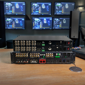 Yunvo phát sóng lớp 8CH/12ch 12 gam SDI sợi chuyển đổi âm thanh/Cổng Ethernet <span class=keywords><strong>BNC</strong></span>/LC kết nối 100m cho viễn thông/trung tâm dữ liệu sử dụng - Product Image 3