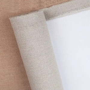 Rouleau de <span class=keywords><strong>toile</strong></span> de lin apprêté en tissu d'artiste bon marché de bonne qualité <span class=keywords><strong>toile</strong></span> pré-imprimée pour la peinture - Product Image 4