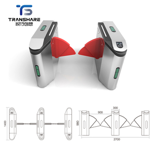 Nhà sản xuất nhà máy <span class=keywords><strong>c</strong></span>ánh <span class=keywords><strong>c</strong></span>ổng rào <span class=keywords><strong>c</strong></span>ản cho ga tàu điện ngầm vé hệ thống QR mã RFID <span class=keywords><strong>Reader</strong></span> an Flap turnstile - Product Image 3