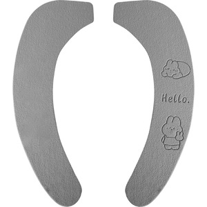 Housse de siège de toilette en velours imperméable, 1 couche, résistante, utilisable en toutes saisons, avec motif de dessin animé, facile à transporter - Product Image 2