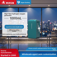 Aokewei Machine à hydrogène-oxygène enfichable 50W avec concentration de 2001-5000 Ppb, inhalation à haut débit pour usage domestique et extérieur