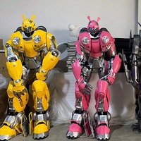 Costume de robot LED lumineux pour location commerciale, léger en EVA, idéal pour les mariages et spectacles d'accueil