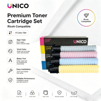 Cartouche de toner couleur UNICO Pro C7110 compatible avec l'imprimante laser Ricoh Lanier Savin Pro C7110 C7110s C7110sx