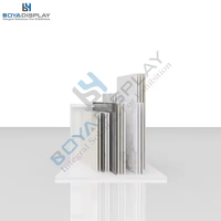 Fabrik Direkt verkauf Günstiger Preis Einfache Keramik fliesen Glass chlitz Stein Granit Display Racks für Showroom