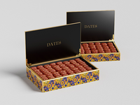 Carton magnétique de luxe personnalisé boîtes d'emballage Baklava fruits secs dattes chocolats bonbons emballage Ramadan Eid boîte-cadeau