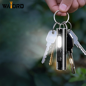 WAIORD Rechargeable LED Torch Keychain Mini Tactical <strong>Flashlight</strong> with 500 Lumens IP65 Rated Aluminum Body <strong>for</strong> EDC - Product Image 4