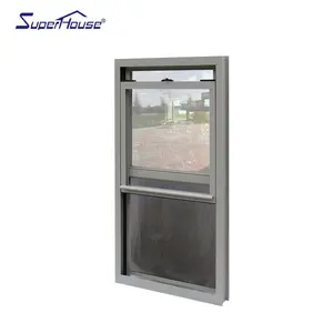 Hurricane Impact Single Hung Window USA Florida Most Popular Customize Color Aluminium Frame Window With FL Code And NOA