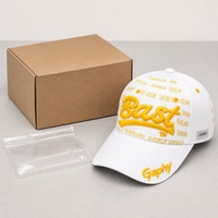 Casquette de baseball unisexe à visière plate et fermeture snapback