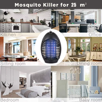 Lampe LED anti-moustique non toxique Piège à mouches électrique et répulsifs Smart Electronic Indoor & Kitchen Mosquito Killer pour l'été
